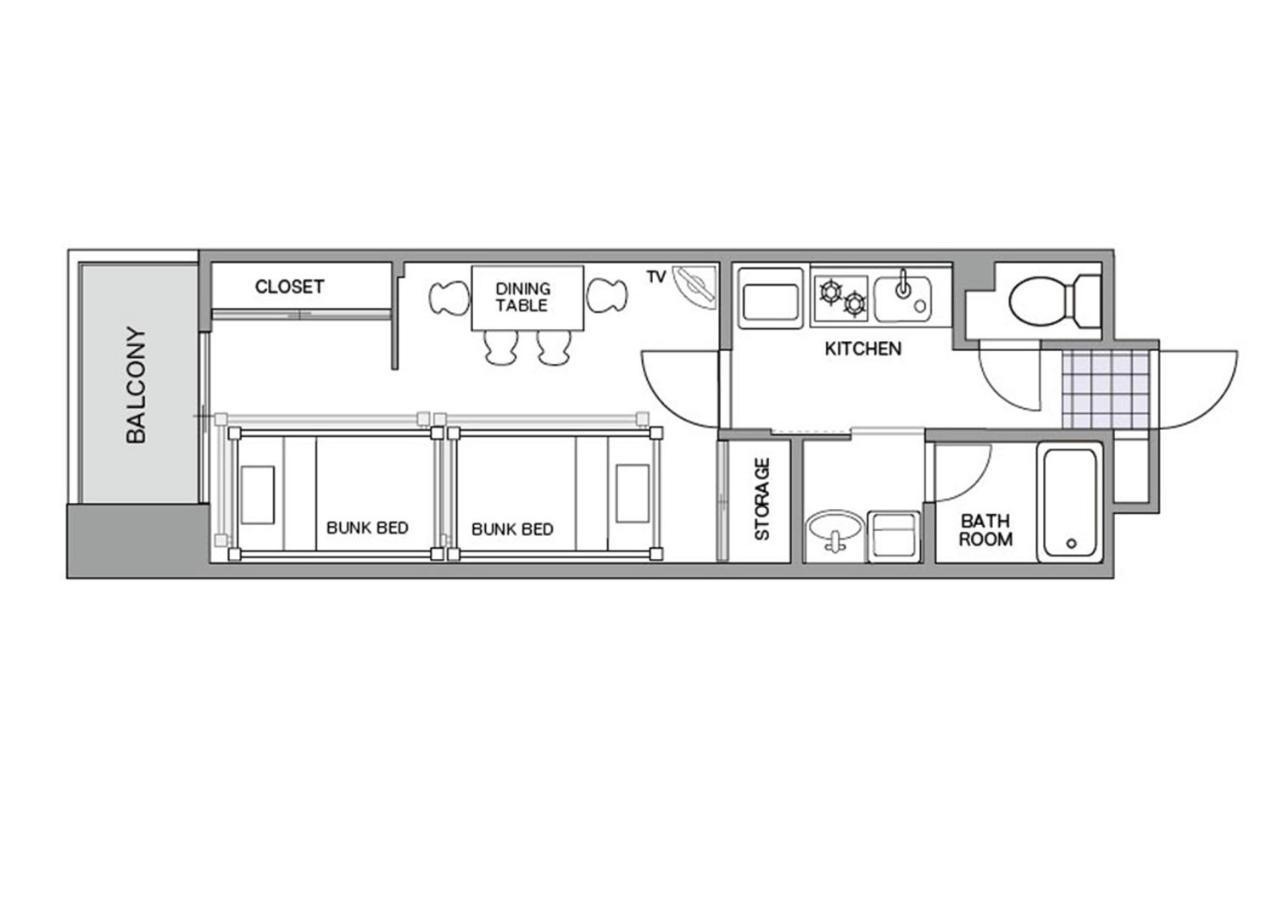 Chiyo Apartment Fukuoka  Zewnętrze zdjęcie